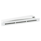 EFB - Patchpanel STP 24xRJ45 Cat.5e, 19`` 1HE, RAL7035 grau
