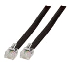 EFB - Modularkabel schwarz, 2 x RJ12 (6/6) Stecker, 1:1, 2,0 m