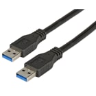 EFB - USB3.0 Anschlusskabel A-A, St.-St., 1,8m, schwarz, Premium