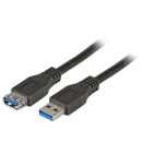 EFB - USB3.0 Verlängerungskabel A-A, St.-Bu., 3,0m, schwarz, Classic