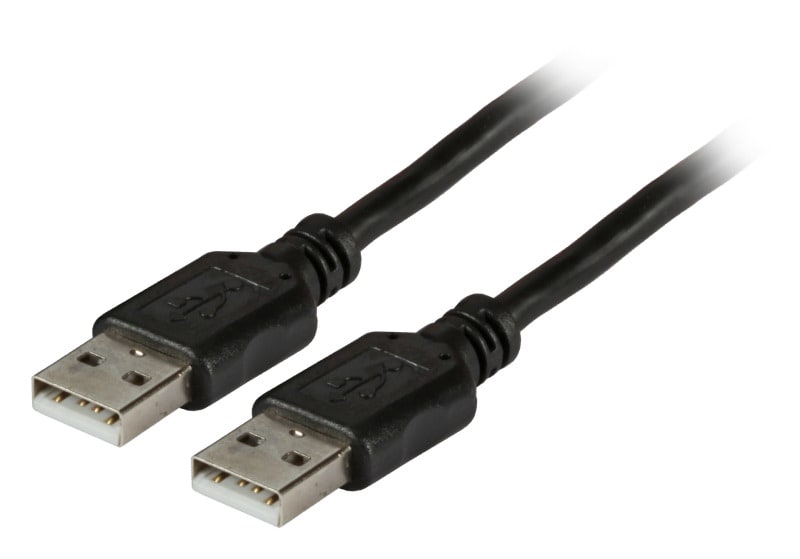 EFB - USB2.0 Anschlusskabel A-A, St.-St., 1,8m, schwarz, Classic