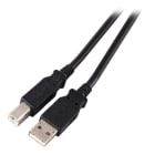 EFB - USB2.0 Anschlusskabel A-B, St.-St., 5,0m, grau, Classic