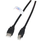 EFB - USB2.0 Anschlusskabel A-B, St.-St., 3,0m, schwarz, LSZH