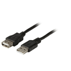 EFB - USB2.0 Verlängerungskabel A-ASt-Bu 5,0m schwarz, Premium