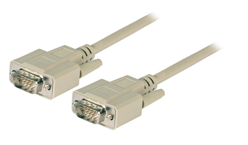 EFB - VGA Anschlusskabel, 2x HD-DSub 15, St.-St., 3,0m, beige