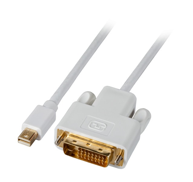 EFB - Mini-Display Port - DVI Kabel, St-St, 1m, weiß