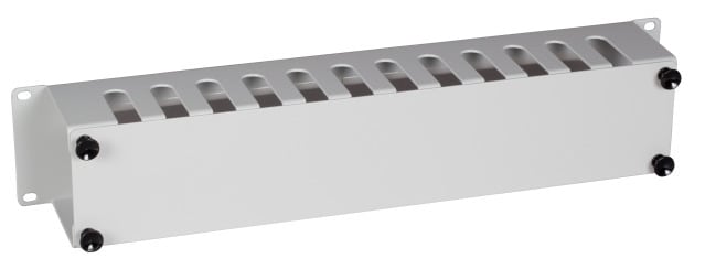 EFB - 19'' Kabelführungspanel mit Abdeckung 2HE RAL9005