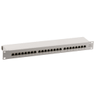 EFB - Patchpanel STP 24xRJ45 Cat.6A, 19´´ 1HE, RAL7035 grau