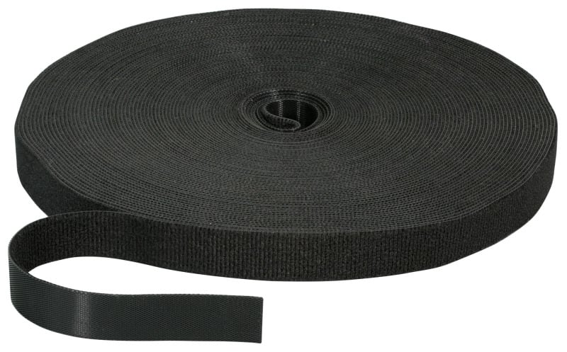 EFB - Klettband 20mm schwarz, 25m Rolle