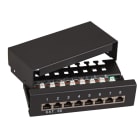 EFB - Mini-Patchpanel STP 12xRJ45 Cat.6, 10`` 1HE, RAL9005 schwarz