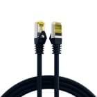 EFB - RJ45 Patchkabel S/FTP, Cat.6A, LSZH, Cat.7 Rohkabel, 1,5m, schwarz