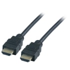 EFB - HighSpeed HDMI™ Kabel with Ethernet 4K30Hz, A-A St-St, 1m, schwarz