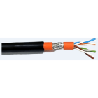 EFB - Cat.7 Innen-/Aussenkabel 1200MHz AWG23 S/FTP,PE Mantel, innen Dca, Sw& Or, 250m