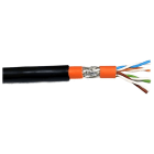 EFB - Cat.7 Innen-/Aussenkabel 1200MHz AWG23 S/FTP,PE Mantel, innen Dca, Sw& Or, 500m