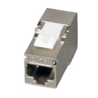 EFB - INFRALAN® RJ45 Keystone Slimline, Cat.6A, silber, STP, PVP Komponente, 12er VPE