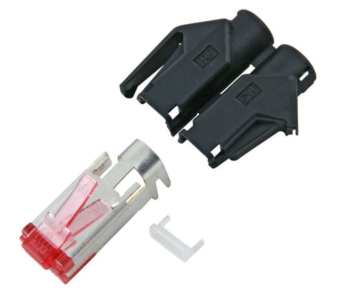 EFB - RJ45-Hirose Stecker TM21 sw 100 Stk, 3 Elemente, Cat. 6