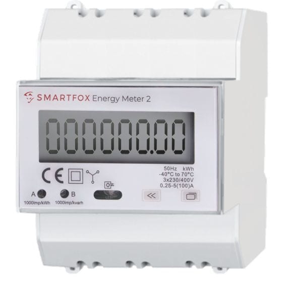 SMARTFOX - SMARTFOX Energy Meter 3ph, 100A, RS485, 2x S0 (1000 Imp/kWh)