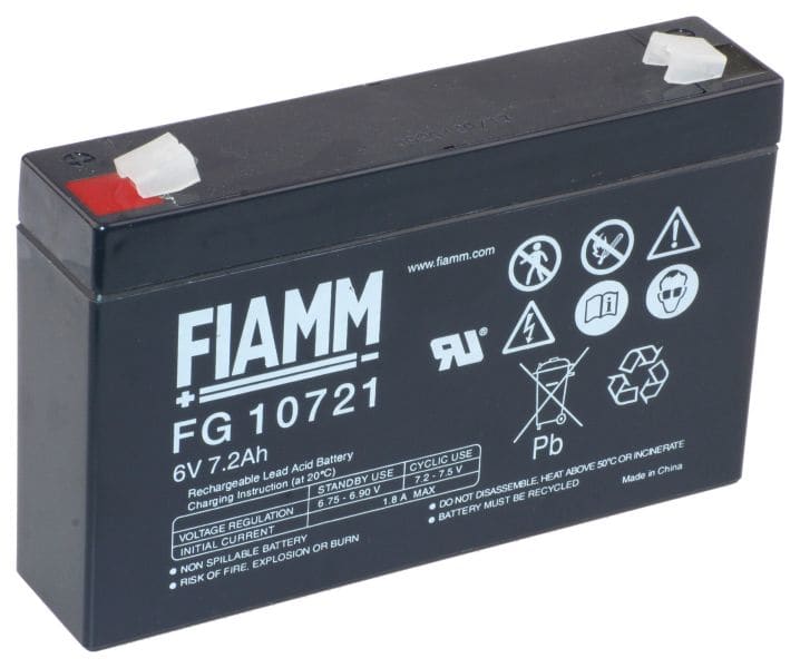 HÜCKMANN - Bleiakku 6V 7,2Ah FG10721