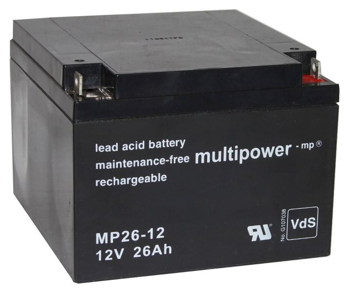HÜCKMANN - Bleiakku 12V 26Ah MP26-12i