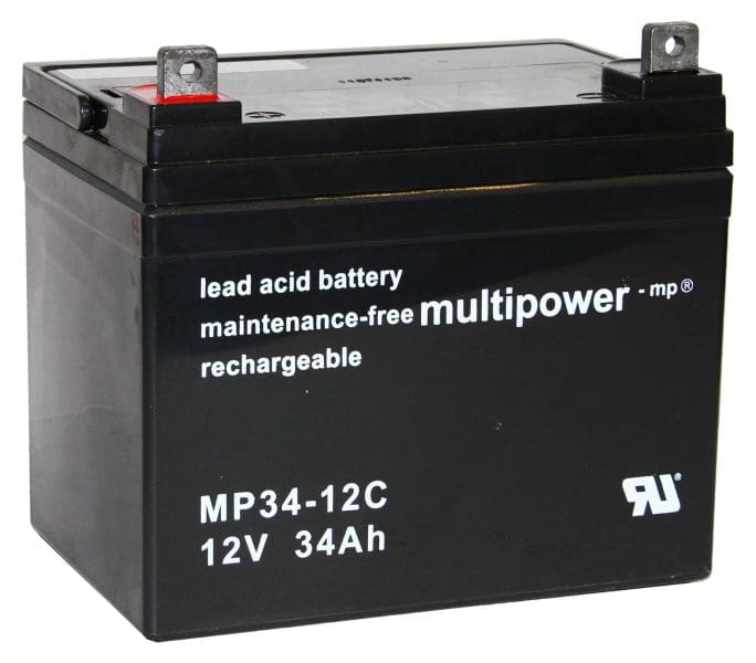 HÜCKMANN - Bleiakku 12V 34Ah MP34-12C