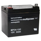 HÜCKMANN - Bleiakku 12V 34Ah MP34-12C