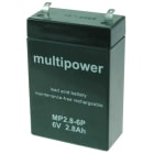 HÜCKMANN - Bleiakku 6V 2,8Ah MP2,8-6P
