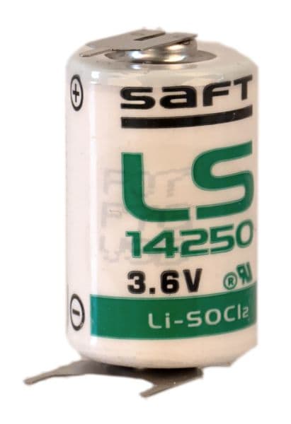HÜCKMANN - Batterie Lithium 3,6V 1/2 AA LS14250 pin +/- - Saft