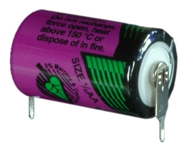 HÜCKMANN - Batterie Lithium 3,6V 900mAh 1/2 AA Print +/- Tadiran