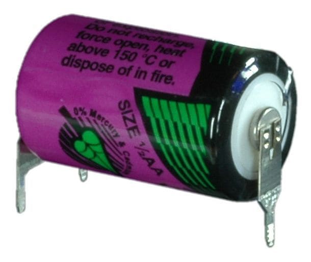 HÜCKMANN - Batterie Lithium 3,6V 900mAh 1/2 AA Print +/- - Tadiran