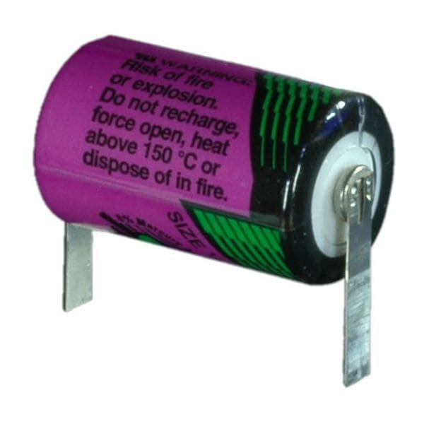 HÜCKMANN - Batterie Lithium 3,6V 1/2 AA 900mAh Lötfahne U-Form Tadiran