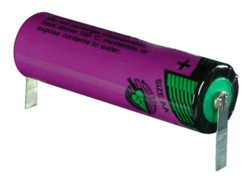 HÜCKMANN - Batterie Lithium 3,6V Mignon AA 2200mAh SL760 Lötfahne U-Form Tadiran