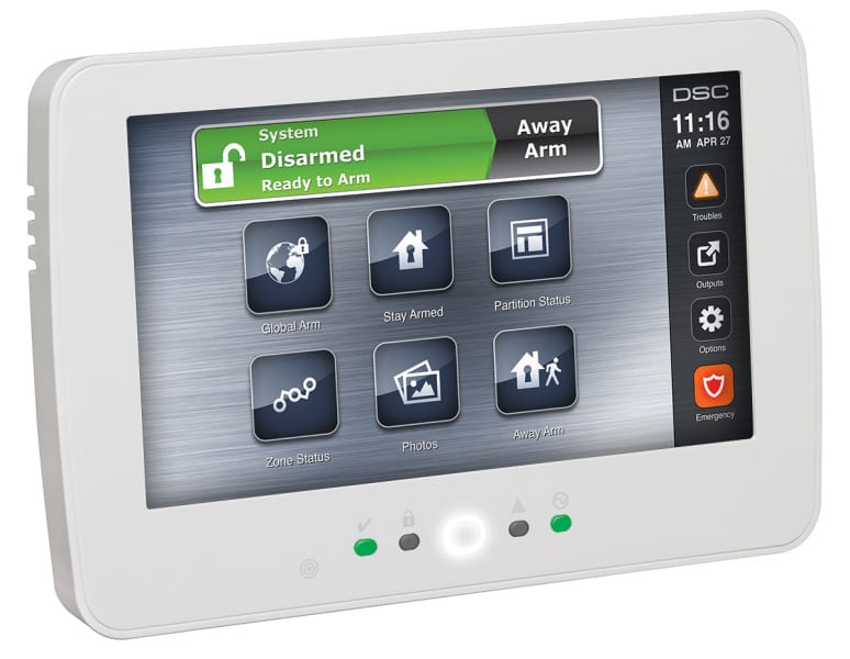 DSC-TYCO - NEO Touch Bedienteil mit Proximity-Leser verdrahtet