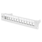 DIGITUS - 10'' Patchpanel 1HE Modular 12port Keystone RAL7035