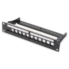 DIGITUS - 10'' Patchpanel 1HE Modular 12port Keystone RAL9005
