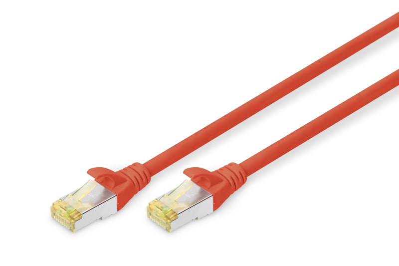 DIGITUS - Patchkabel Kat.6A S/FTP LSZH 1m rot