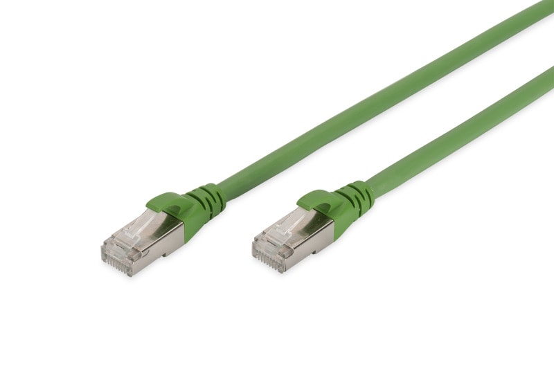 DIGITUS - Patchkabel Kat.6A S/FTP PUR (ÖL-/UV-beständig) 2m grün