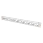 DIGITUS - 19'' Patchpanel Keystone 24-Port 1HE leer RAL7035 Erdungs-Set