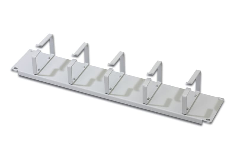 DIGITUS - 19'' Rangierpanel 2HE 5 Bügel Stahl RAL7035