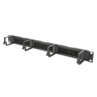 DIGITUS - 19'' 1HE Rangierpanel m. Bürstenleiste 4xBügel 44x60mm RAL9005