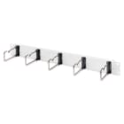 DIGITUS - 19'' 1HE Rangierpanel mit 5x Stahlringe 40x75mm RAL7035