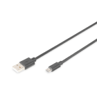 DIGITUS - USB 2.0 Anschlusskabel A/ST<>Micro B/ST, 1m, sw