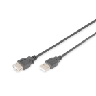 DIGITUS - USB 2.0 Verlängerungskabel A/ST<>A/BU, 3m, sw