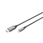 DIGITUS - USB-C 3.1 Anschlusskabel C/St<>HDMI A/ST, 4K/30Hz, 1,8m sw