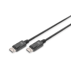 DIGITUS - DisplayPort Anschlusskabel DP/ST<>DP/ST, 3-f. geschirmt, 2m, sw