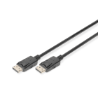 DIGITUS - DisplayPort Anschlusskabel DP/ST<>DP/ST, 3-f. geschirmt, 15m, sw