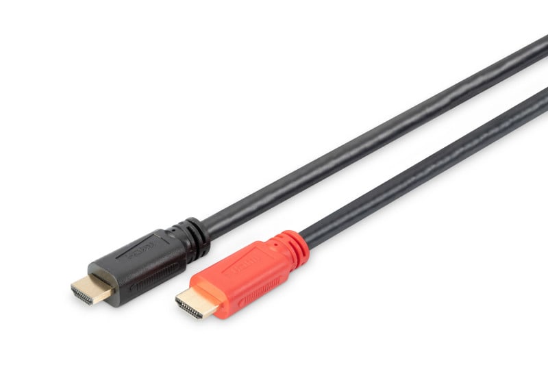 DIGITUS - HDMI 1.3 Anschlusskabel HDMI/ST<>HDMI/ST, mit Verstärker, 20m, sw
