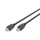 DIGITUS - HDMI Anschlusskabel HDMI/ST<>HDMI/ST, mit Ethernet, 4K, 5m, sw