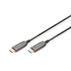 DIGITUS - HDMI Anschlusskabel HDMI/ST<>HDMI/ST, AOC Glasfaser, 8K, 30m, sw