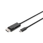 DIGITUS - USB-C Adapterkabel USB-C/ST<>DP/ST, 8K/ 60Hz, 2m, sw