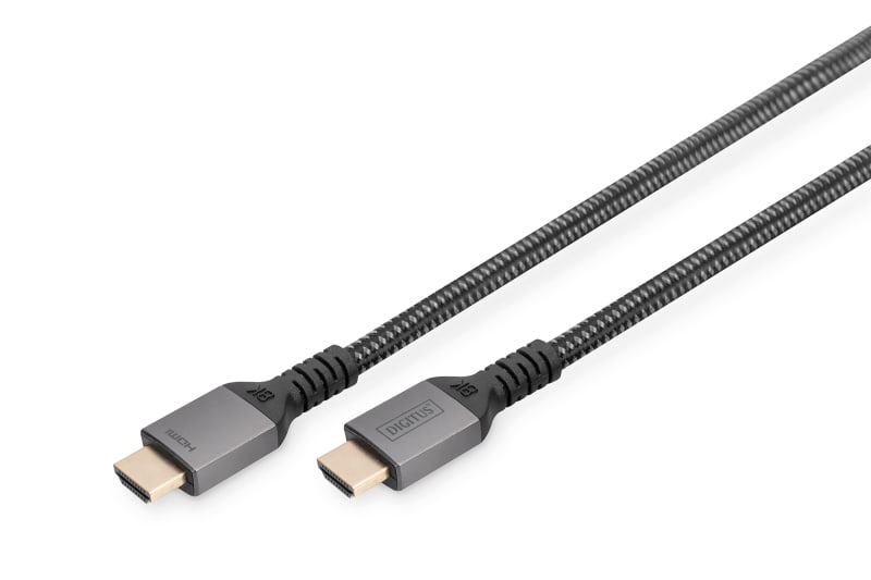 DIGITUS - HDMI 2.1 Anschlußkabel HDMI/ST<>HDMI/ST, 8K/60Hz, 1m, sw